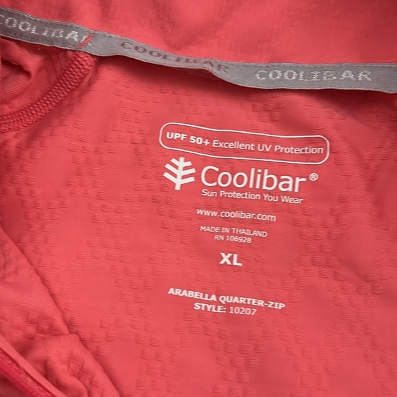 Coolibar coral pullover, UPF 50, women’s size XL. Excellent condition. - Picture 5 of 6